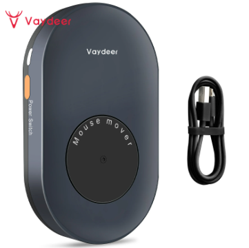 DÉPLACEUR DE SOURIS VAYDEER : Dispositif électronique mécanique avec câble, conçu pour maintenir l'activité de votre ordinateur en télétravail.