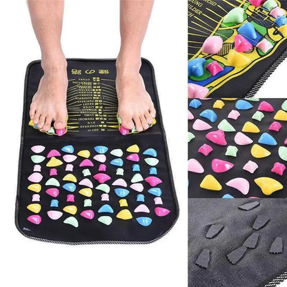 Tapis de réflexologie, offrant un soulagement efficace des douleurs par acupression, pour un bien-être optimal à domicile.